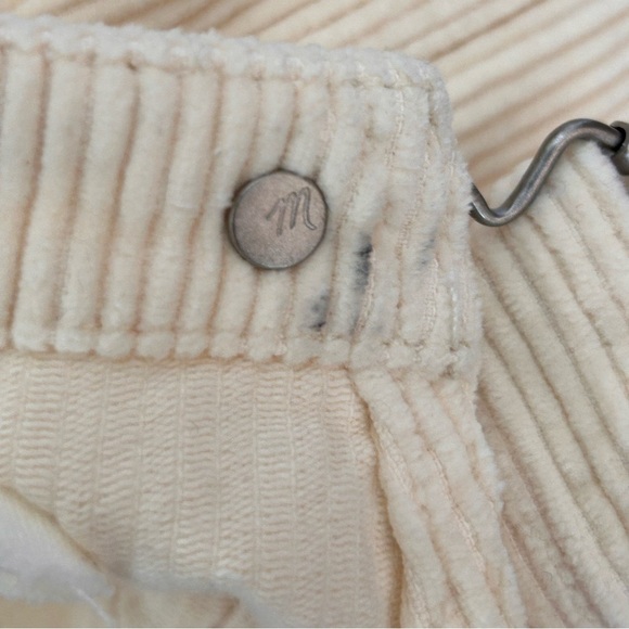 Madewell NWT Overalls Corduroy Cream Ivory Utility style #AA551, size XL - Picture 9 of 10